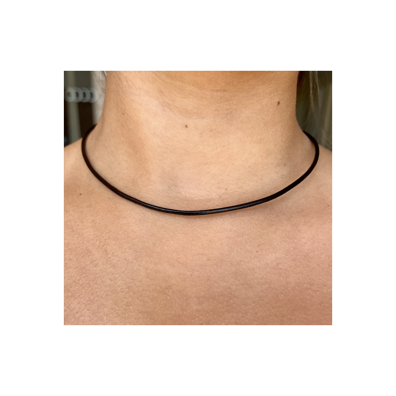 Black Leather necklace